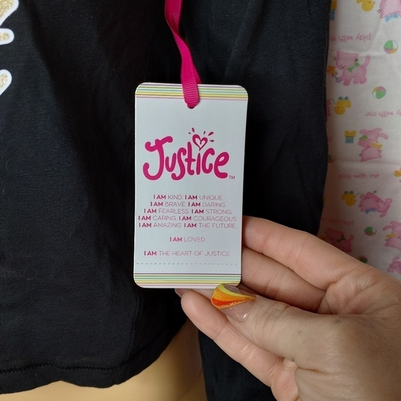 NWT justice girls gymnastics gymnast top size large 12/14 - Picture 4 of 5